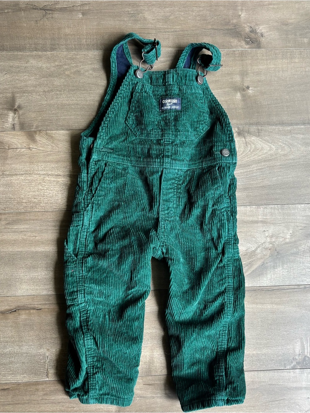 OshKosh B'gosh Green Corduroy lined Overalls 18m